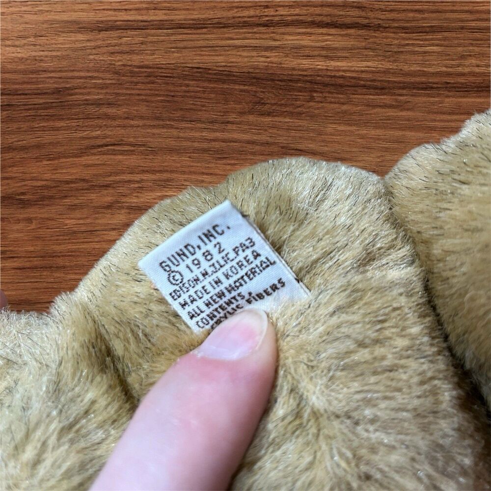 Vintage 1982 Gund Bialosky Christmas Sweater 11" Jointed Bear Christmas w/Tags - Picture 3 of 6